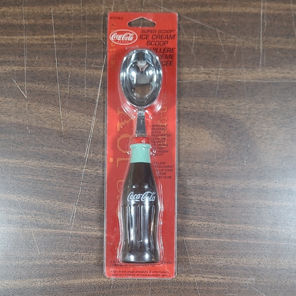 Coca Cola Bottle Ice Cream Scoop - Red and Silver